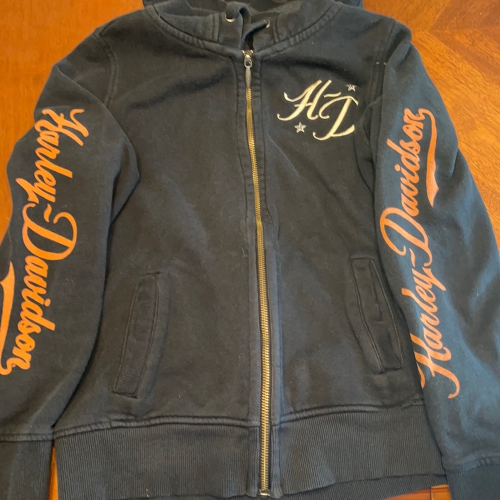 Harley Davidson zip up hoodie. Size small